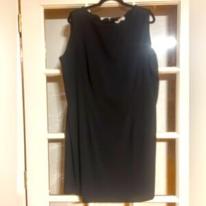 GUC Amanda Smith Woman Classic Sleeveless Black Sheath Dress Plus Size 20W